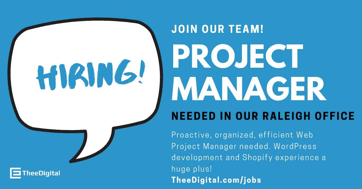 Web Project Manager with WordPress Experience Needed