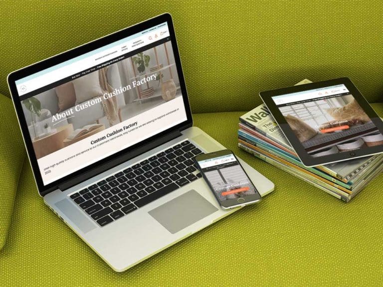 Custom Web Design for a Retail Furniture Company