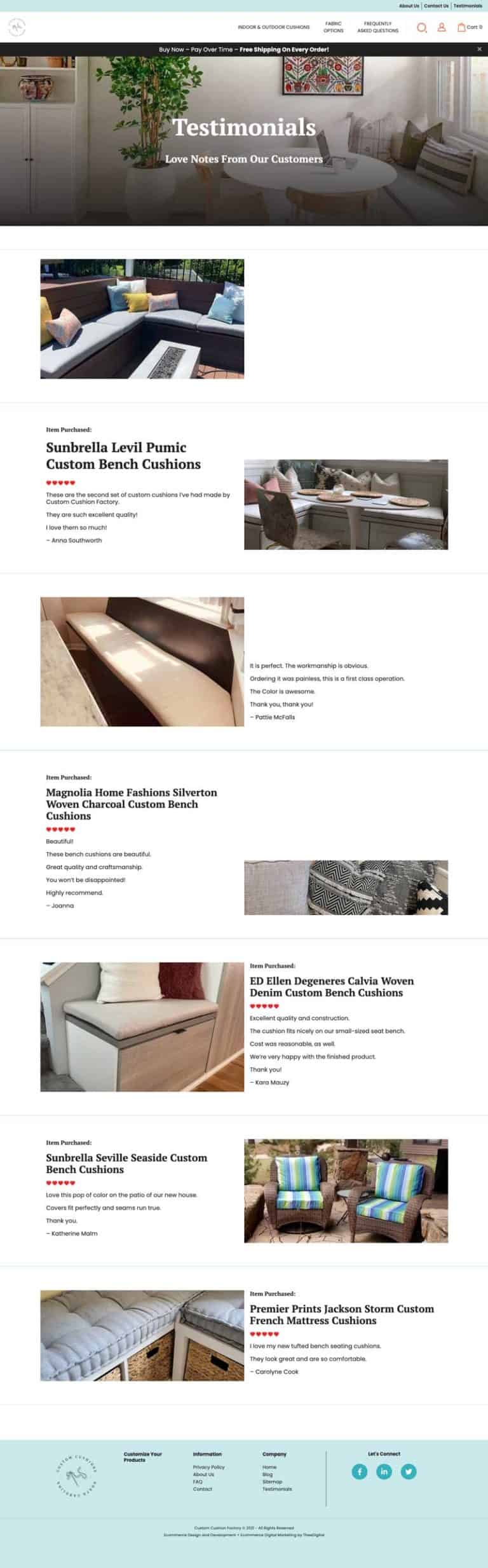 Responsive Web Design for a Retail Furniture Company