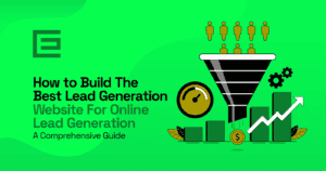 How to build the best lead generation website for online lead generation graphic