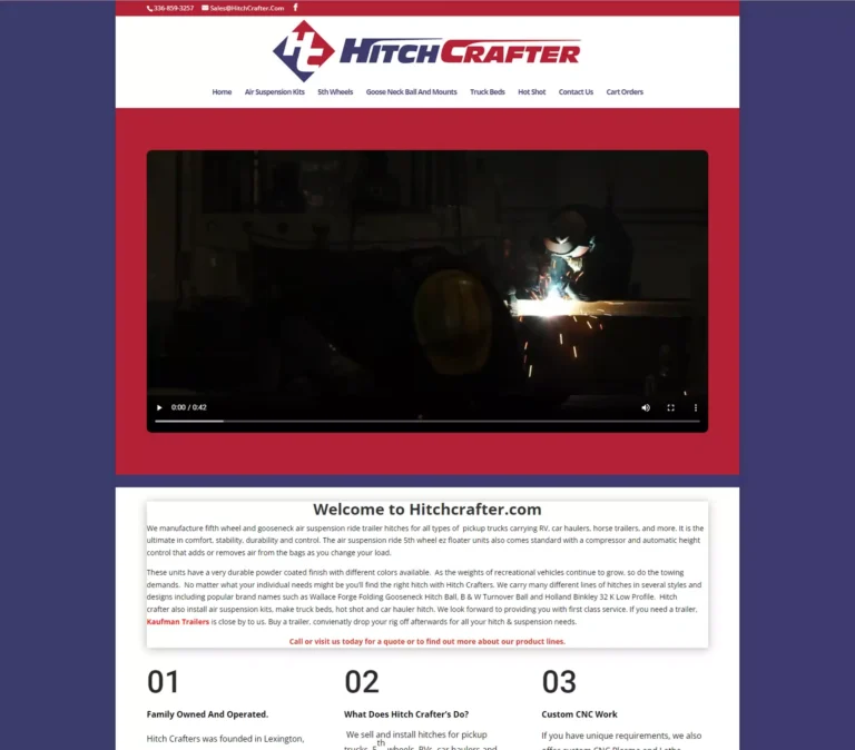 hitchcrafter web page before