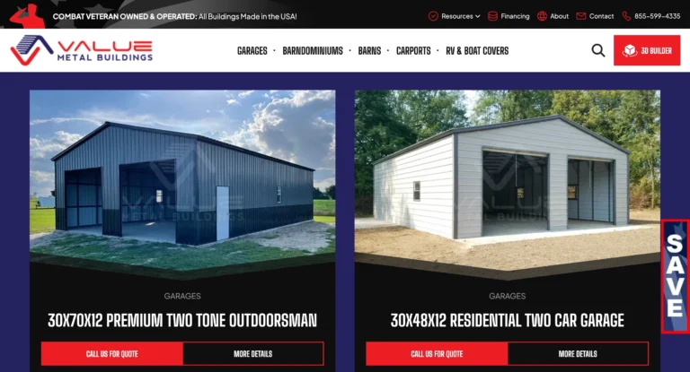 value metal buildings new website