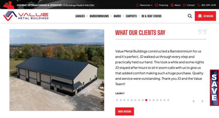 value metal buildings new website