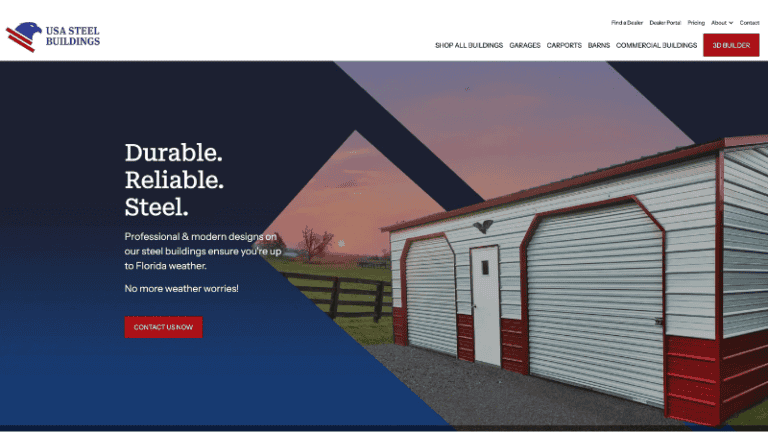 USA Steel Buildings | New Website