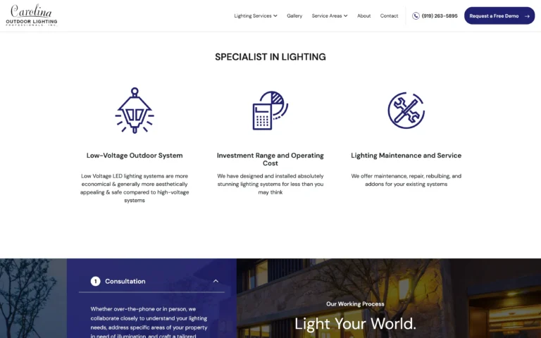 carolights new website