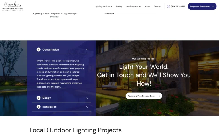 carolights new website