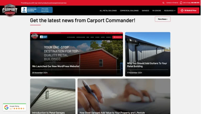 carport commander after website